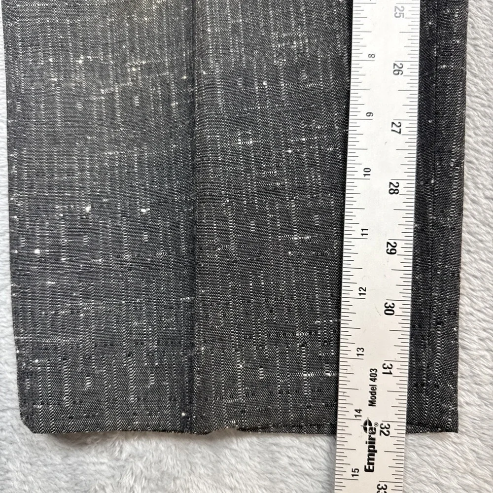 Vintage Expressions Pleated Pants Slacks Men 36X32 Gray Salt & Pepper Rayon FLAW